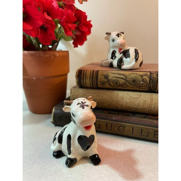 Vintage Ceramic Cow Salt & Pepper Shaker Collection FIVE SETS LOT - Picture 10 of 16